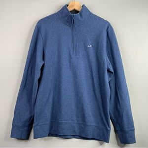 Vineyard Vines Men's Zip Up Blue Sweater